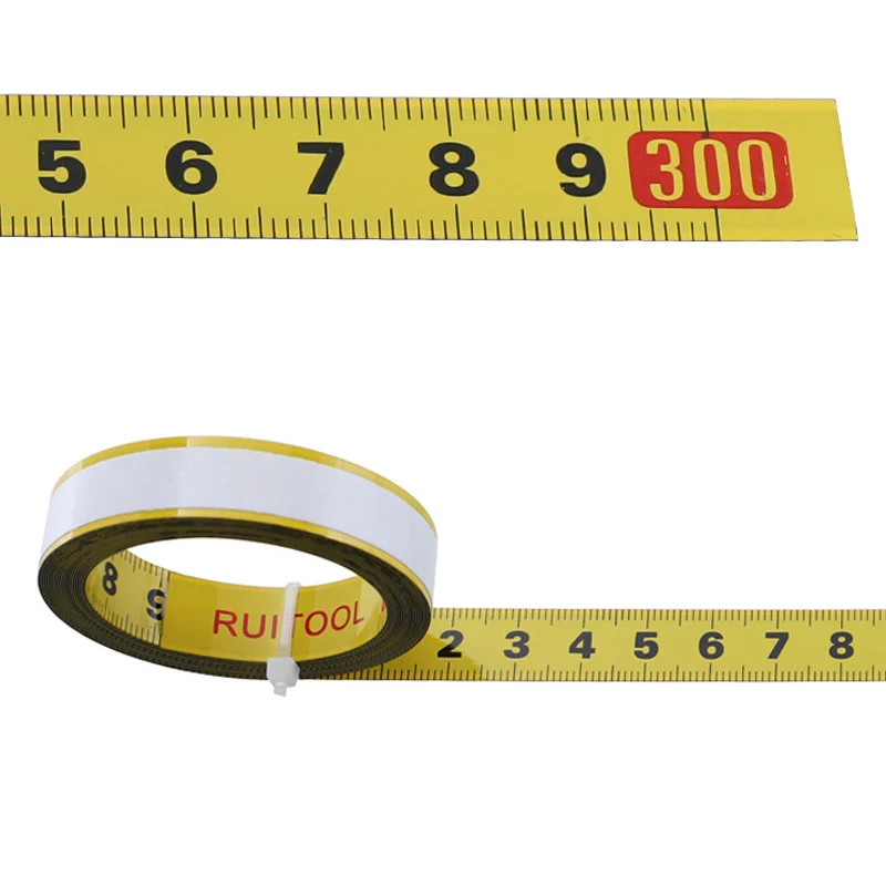 Metric Tape Measure for Miter Track 0.5'' Self-adhesive Measuring T Scale Ruler Woodworking Tools 1-5m | Инструменты