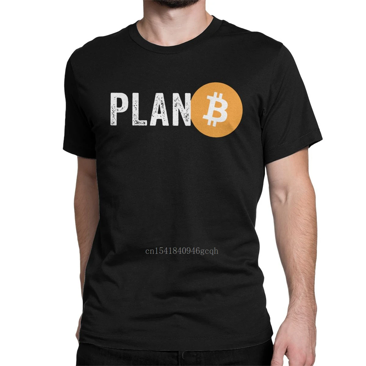 

Plan B Cryptocurrency Bitcoin Men T Shirts Block Chain Satoshi Nakamoto Vintage Tee Shirt T-Shirt Cotton Plus Size Clothes