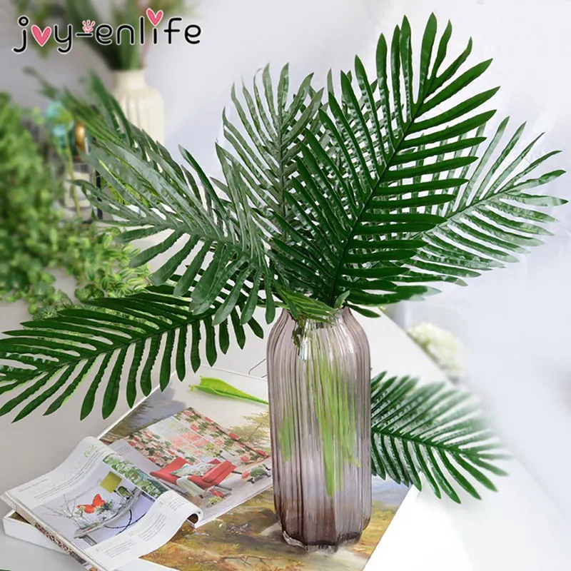 

Hawaii Tropical Artificial Plants Palm Leaves Wisteria Vine Garland Hawaiian Wedding decoration Flamingo Party Home garden decor