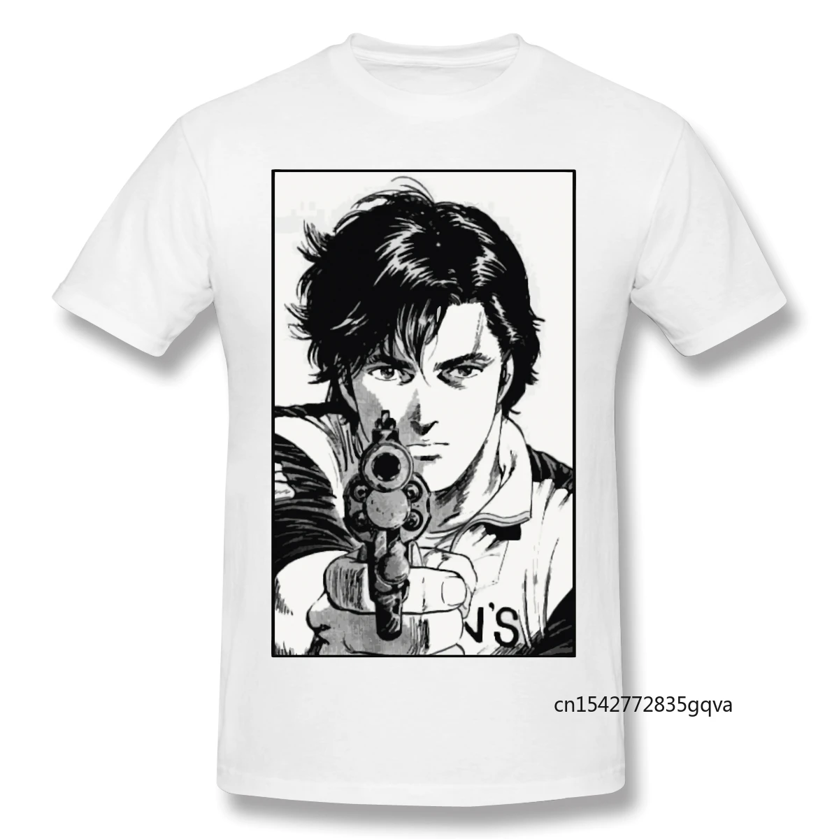 

New Summer TShirt Nicky Larson T-Shirt City Hunter Oversized T Shirt Graphic Tees Men Streetwear