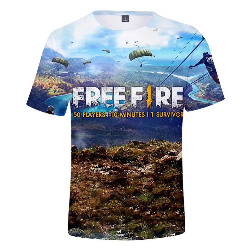 

Game Free Fire 3D Print T-Shirt Men Women Fashion Streetwear O-Neck Short Sleeve T Shirt Children Kids Tees Boy Girl Tops Unisex