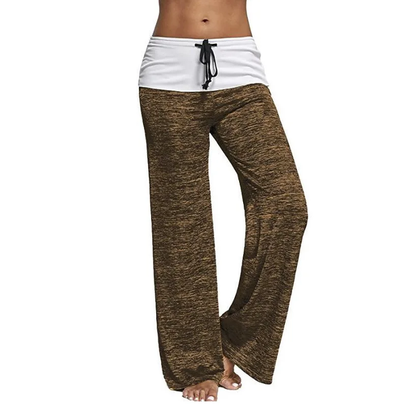 

fashionSpring and Summer New Sexy High Waist Lace Up Straight Pants Yoga Pants 1229