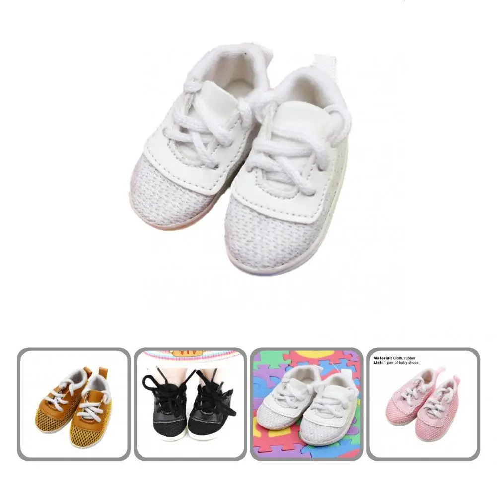 

1 пара, обувь для кукол, симпатичные туфли на плоской подошве для девочек, дышащая обувь для кукол, изысканное качество изготовления