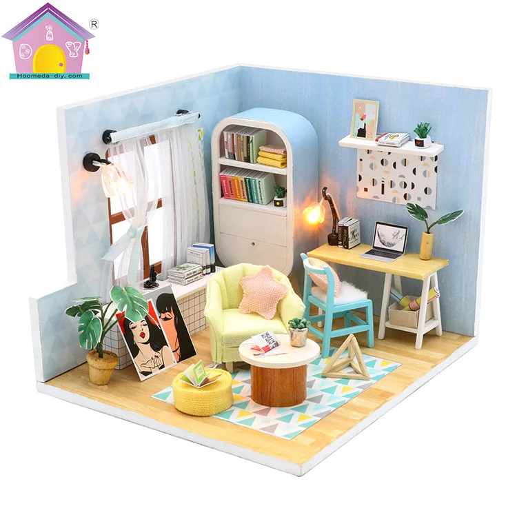 

Hoomeda-DIY DIY Cabin Model Toy Doll House Creative Three-dimensional Assembled Small Birthday Gift
