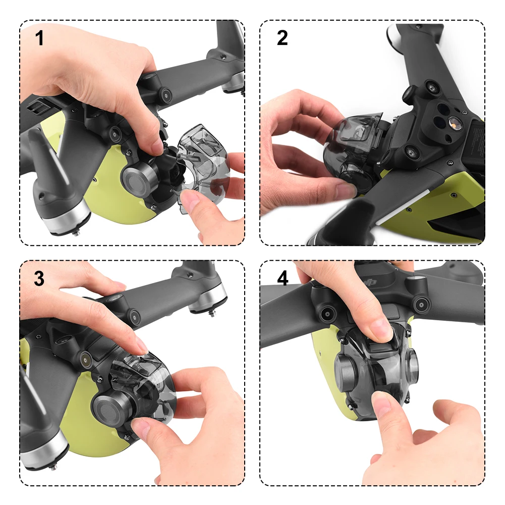 

Practical Lens Cover Anti Scratch Camera Replacement Parts Gimbal Protector Drone Accessories Dustproof Quadcopter For FPV Combo