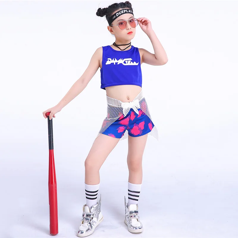 2021 в стиле хип хоп для детей Костюмы девочек детский Джазовый танцевальный