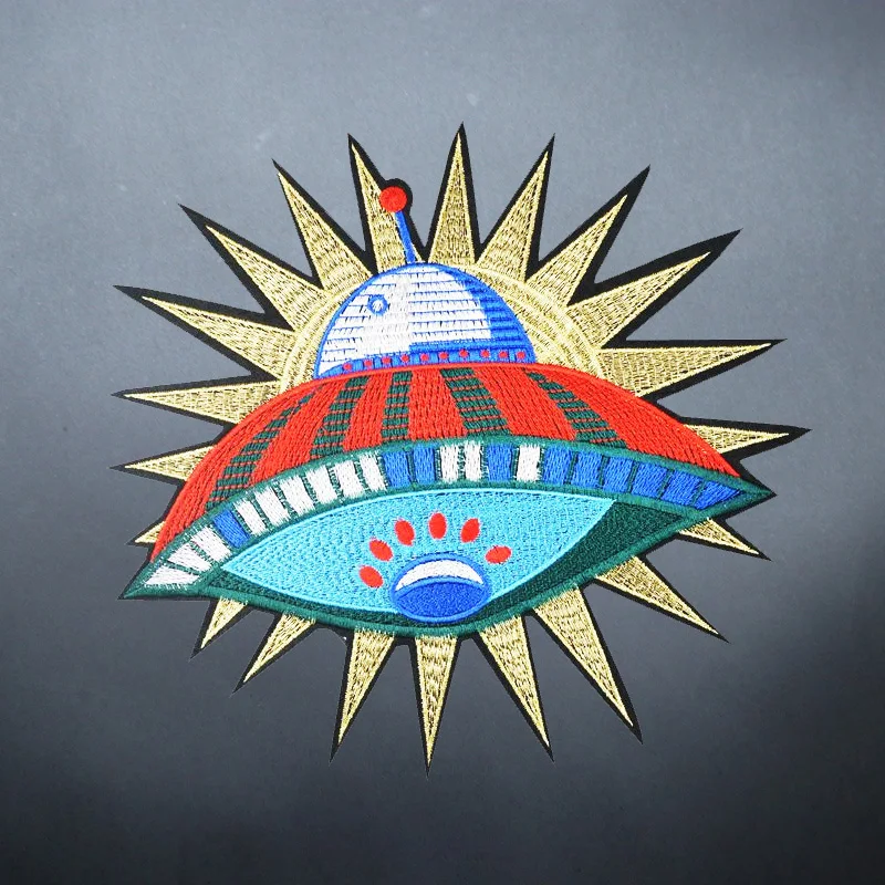 Большой Космический корабль вышивка нашивки значки стикер железа на патч для