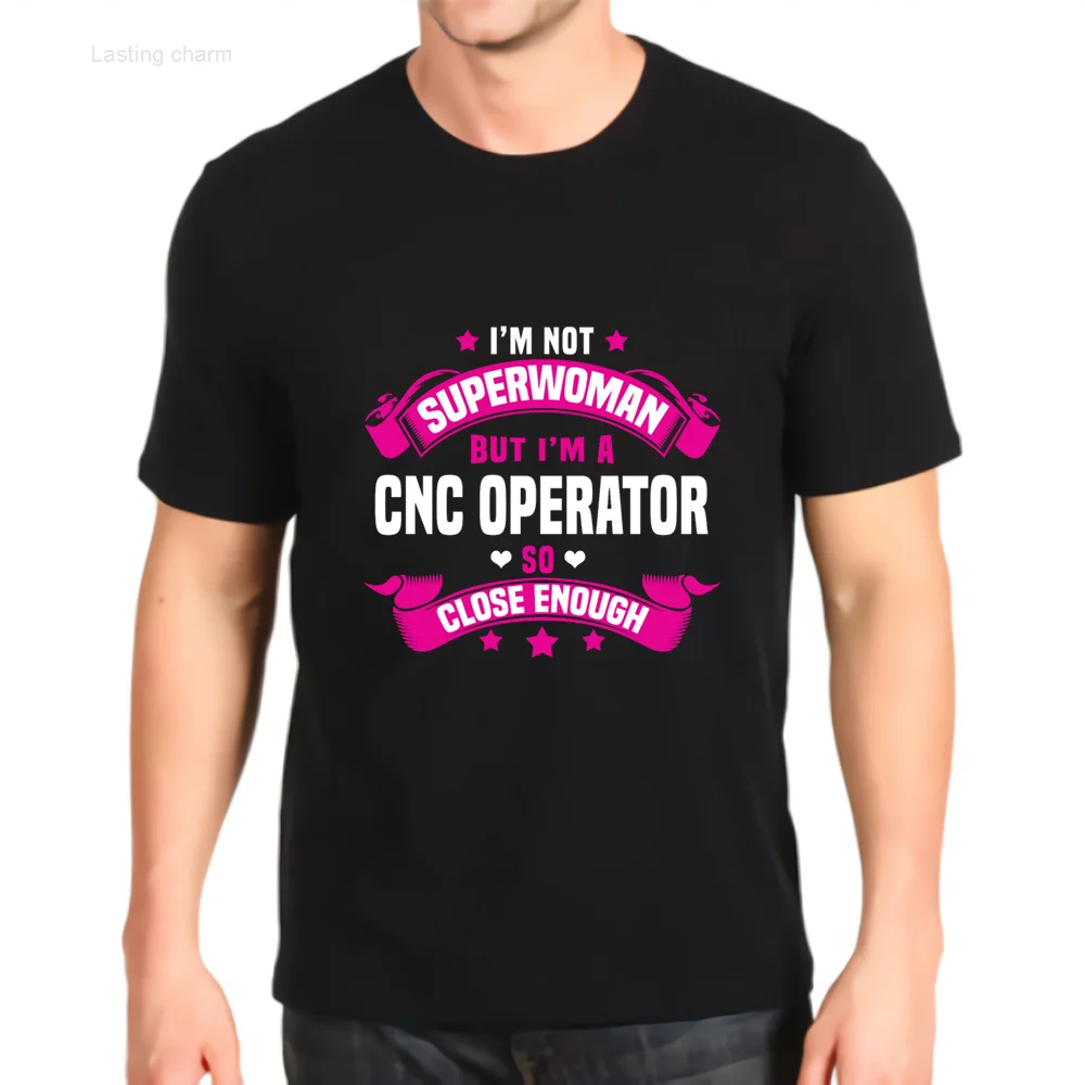 

Lasting charm New Fashion Printed T-shirt Cnc Operator Loose Matng Ts Top Men Costomible