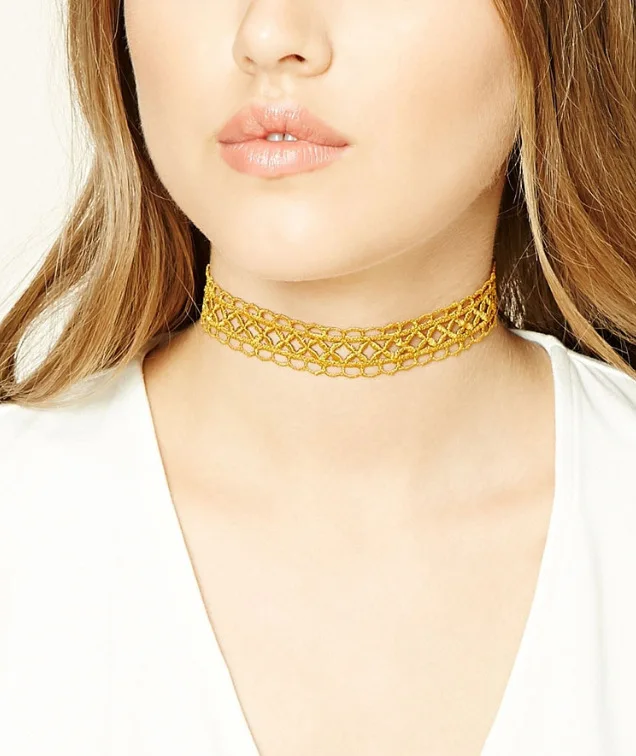 Милое и милое короткое ожерелье из кружева 6 цветов женское украшение для