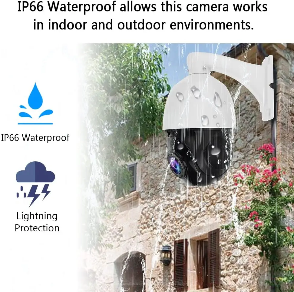 Скоростная купольная камера видеонаблюдения POE 100 м ИК видение 4K IP s WDR Defog 8 Мп 5 HD