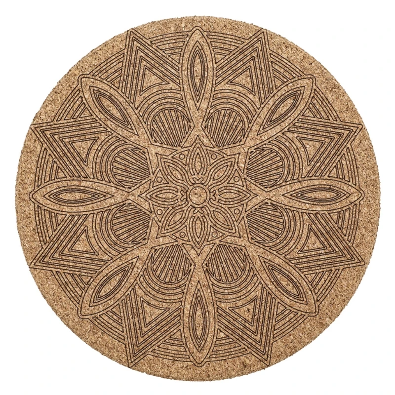 Винтажная деревянная круглая чакра маятниковая тарелка с 7 звездами