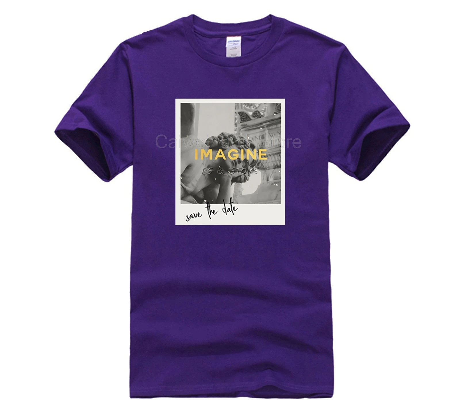 

mans Imagine moda Casual Letter Printed T-Shirt Men Short Sleeve Round Neck Loose T-Shirt Mens Short sleeve T Shirt