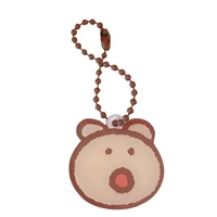 new ins cartoon bear tulips key chain airpod earphone shell pendant cute bag notebook creative decorative pendant key management