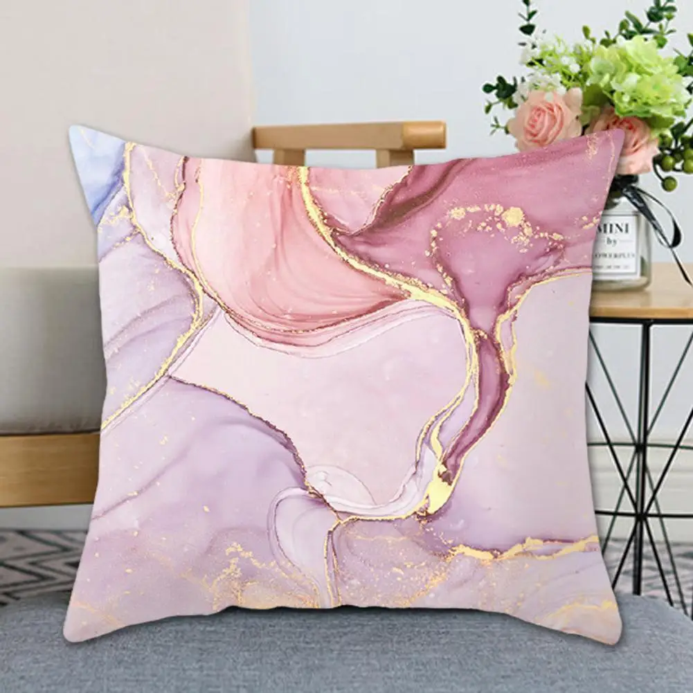 

Pink Feather Pillowcase Decorative Sofa Cushion Case Cushion Pillow Home Bed Car Cute Cover Cover 45*45cm Decor Case Pillow G3D7