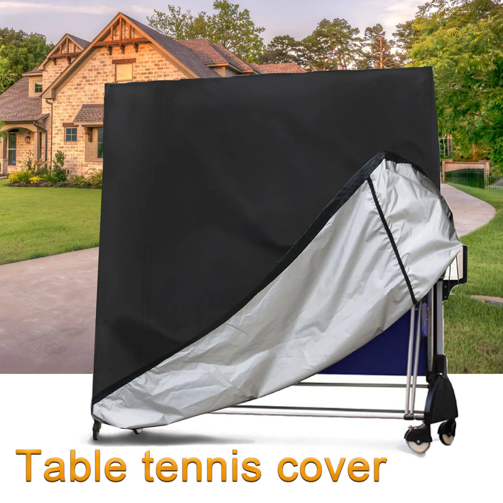 

Ping Pong Table Cover Outdoor Foldable Table Tennis Table Protective Cover Weatherproof Indoor Outdoor Cover