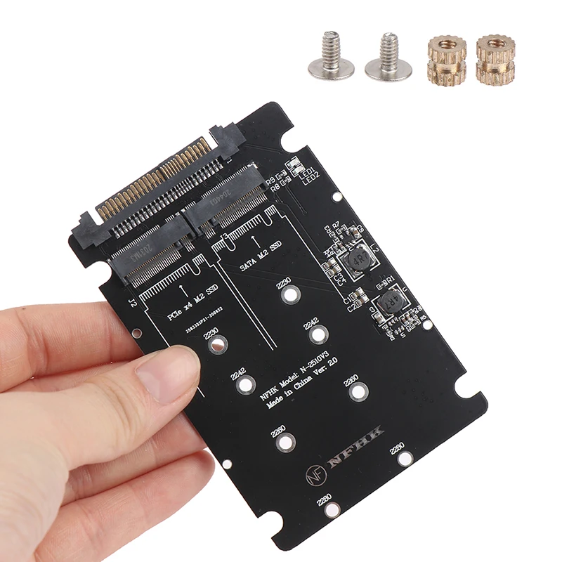 

SATA M.2 SSD на 2,5 "SATA NVMe M.2 NGFF SSD адаптер конвертер 1 карта адаптера для настольных компьютеров