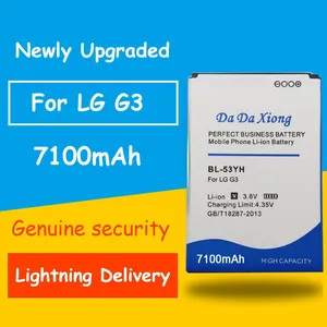 Аккумуляторная батарея для LG G3 D858 D855 D857 D859 D850 F400 F460 F470 F400L D830 D851 VS985 BL 53YH, 7100 мАч