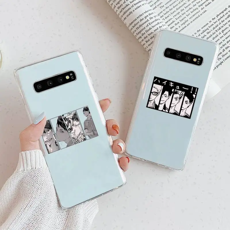 

haikyuu Poster volleyball Phone Case Transparent For Samsung Galaxy A S 8 9 10 12 20 21 40 50 52 51 70 71 2019 fe 5g ultra plus