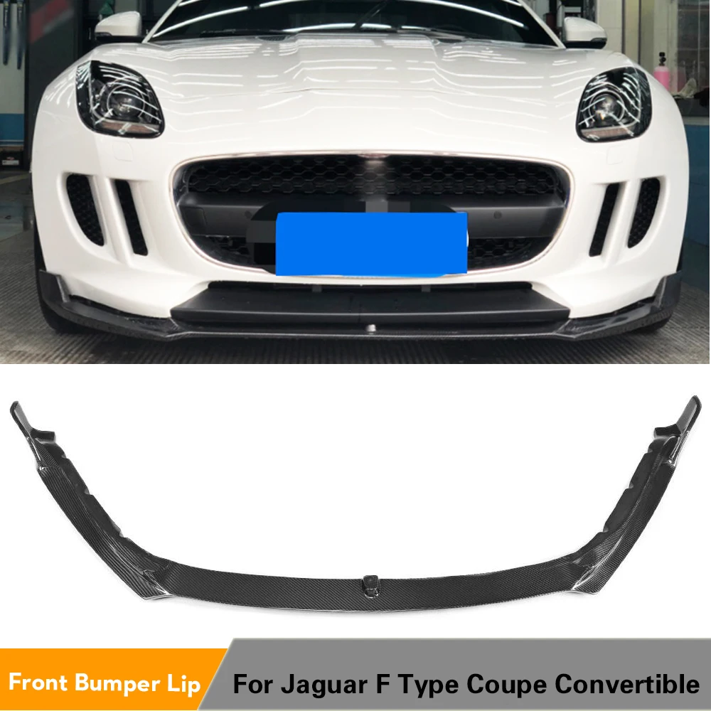 Передний бампер из углеродного волокна спойлер для подбородка Jaguar F Type Coupe Convertible