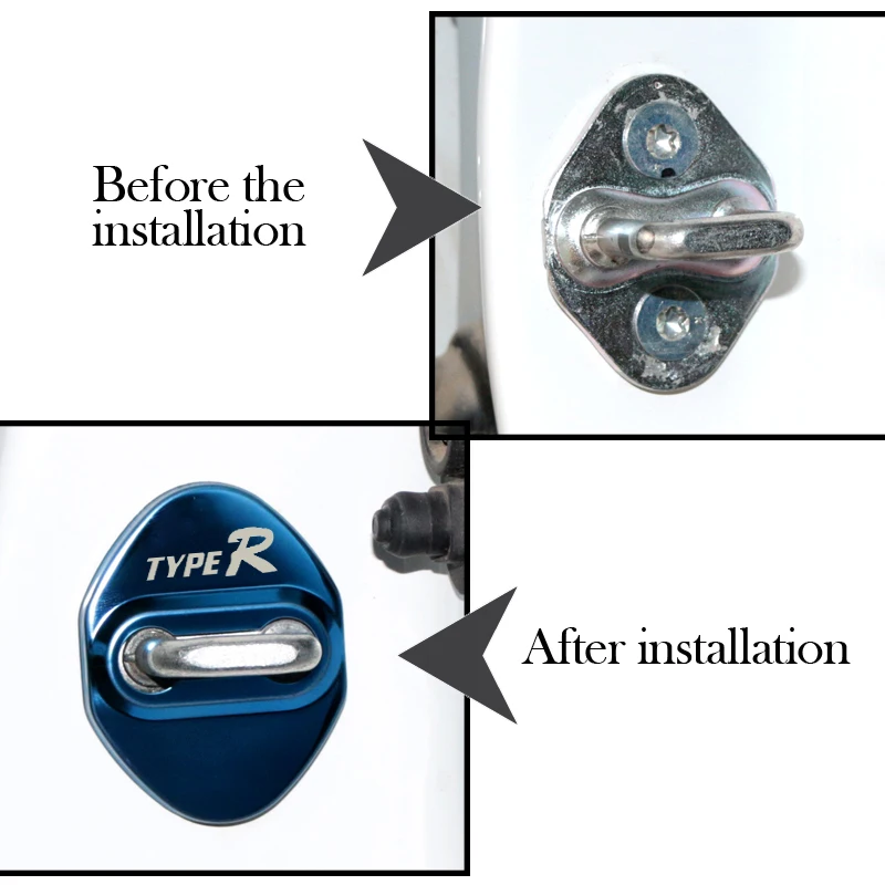 Автомобильный Дверной замок защитные чехлы Чехол для Honda Type r Civic R Accord CRV Hrv Jazz