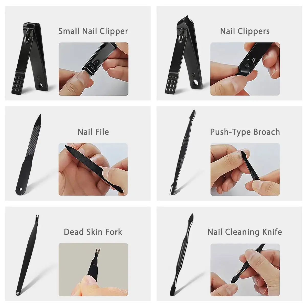 

16 In 1 Manicure Nail Clipper Set Household Stainless Steel Nail Clippers Manicure Tool Pedicure Nail Scissor