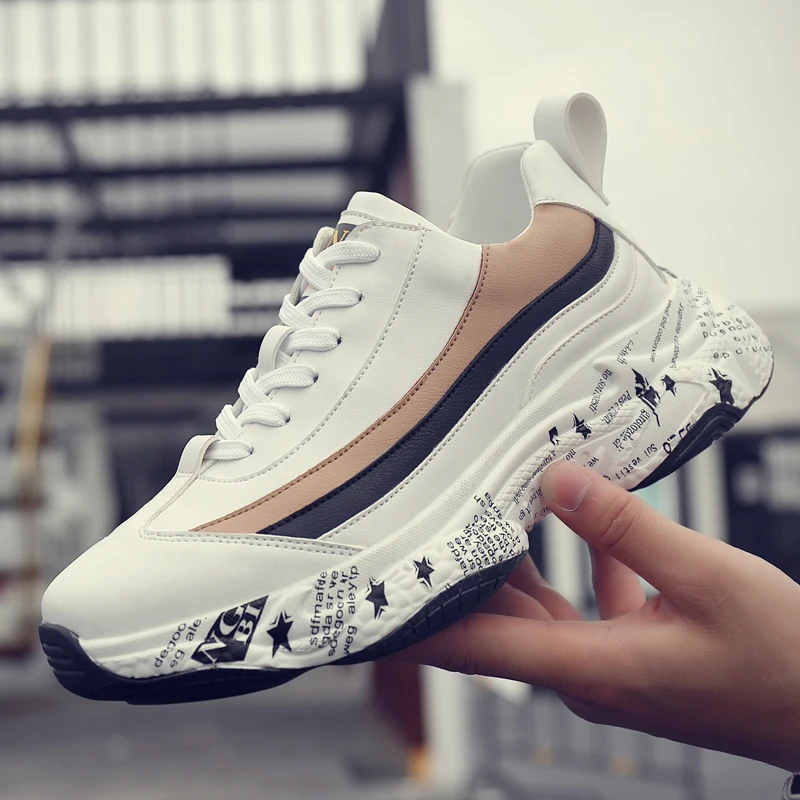 Jual Sepatu Kasual Platform Pria Musim Dingin Sepatu Redaman Lari Hangat Sepatu Olahraga Bertali Pria Sepatu Bot Pergelangan Kaki Sneakers Zapatillas Hombre