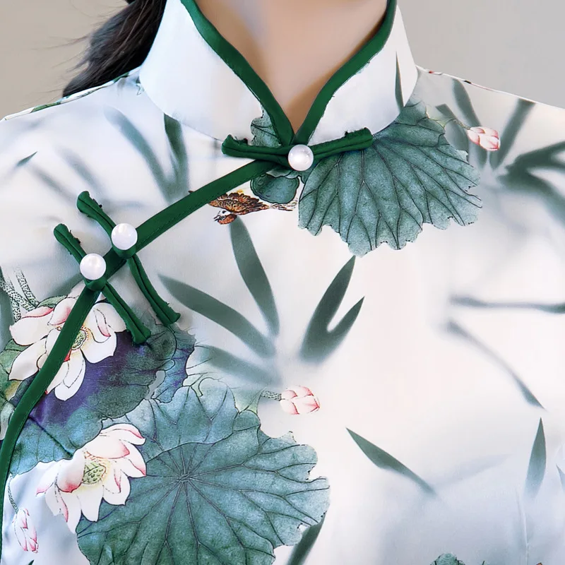 Женское традиционное китайское платье размера плюс 4XL простое винтажное с