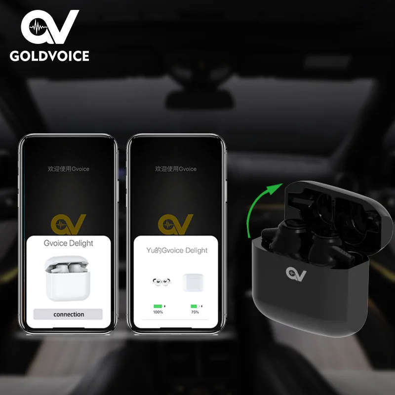 TWS наушники с зарядным чехлом наушники-вкладыши беспроводные Bluetooth приложением и