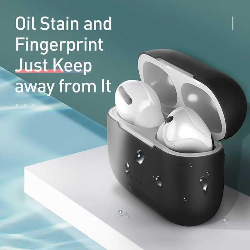 Baseus Роскошный чехол для Airpods Airpod Pro 3 2 1 силиконовый беспроводной защитный чехол для Apple Air Pods Pod 2 1 Pro Coque Fundas