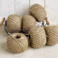 wedding decor 30m natural burlap hessian jute twine cord hemp rope string gift packing strings christmas party supplies