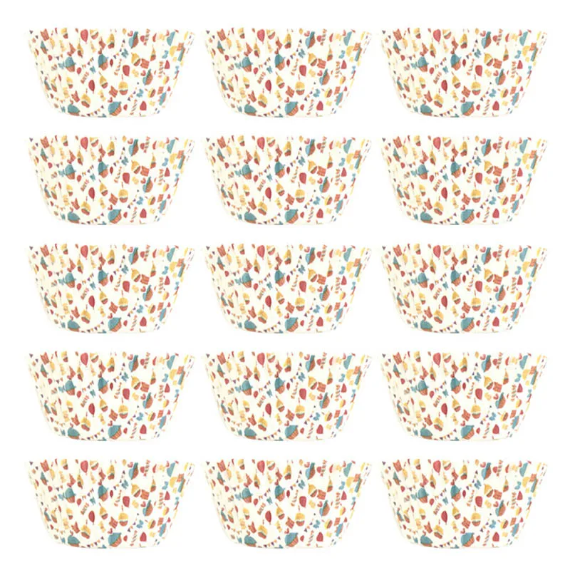 

100Pcs cupcake Paper Cup Muffin Box Food Grade Color Printing Cake Decorating Tool Cake Paper Cup Kitchen Accessories Baking Cup