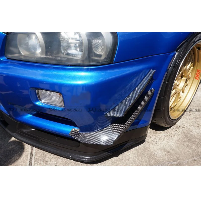 Подходит для Skyline R34 Gtr запасной задний спойлер передней панели Oe 4-компонентное