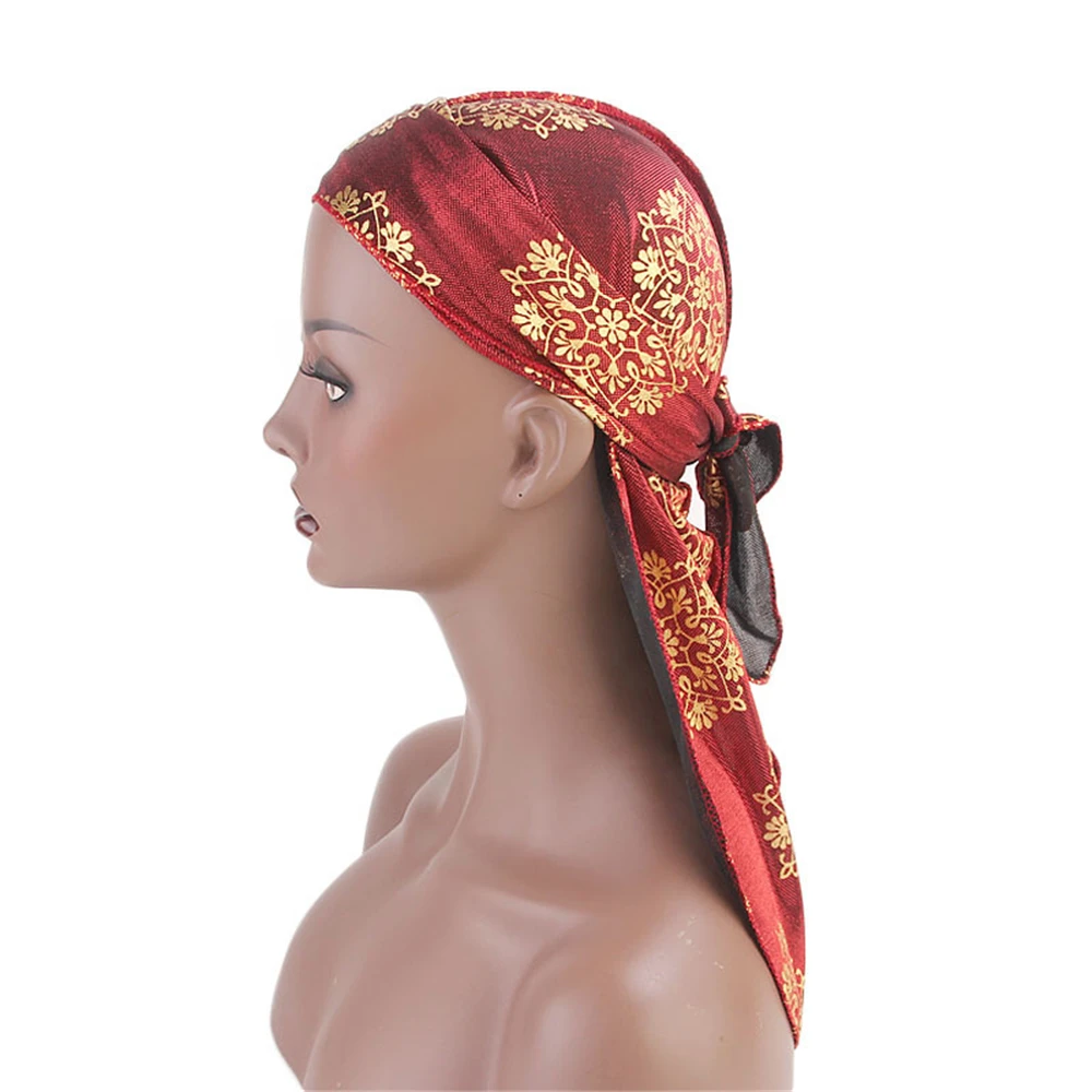 Helisopus новый мужской тюрбан с длинным хвостом Пиратская шапка модные аксессуары