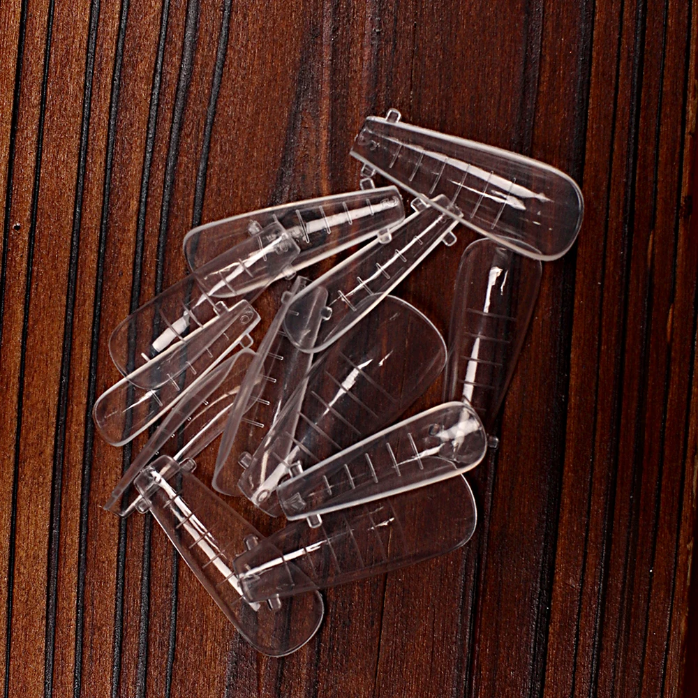 

Fake Nails Poly Extension Gel Dual Nail Form Coffin Nails Clear Ballerina Nail Tips Full Cover 120pcs