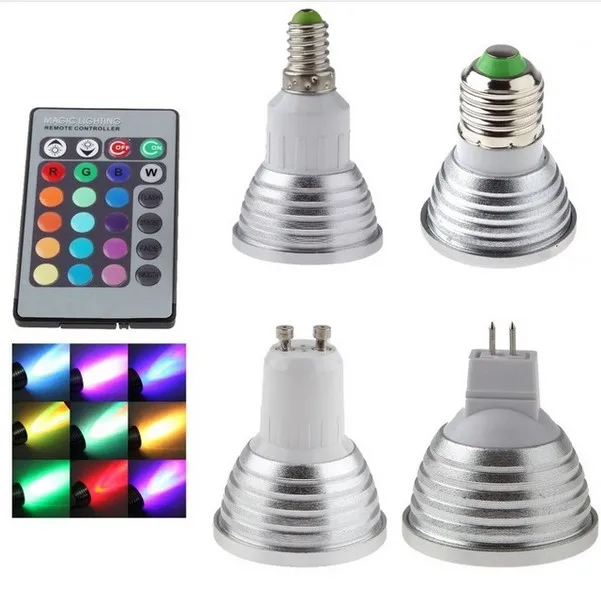 E27 E14 GU10 MR16 GU5.3 B22 RGB светодиодные точечные светильники Волшебные лампы освещение с