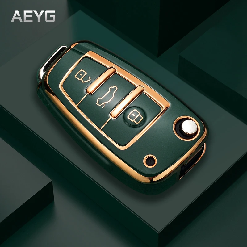 Чехол для автомобильного ключа из ТПУ чехол Audi A3 8P A4 B7 B8 B5 B9 B6 A1 A5 Q7 Q5 A6 4F C6 C5 C7 C4 TT Q3 S3