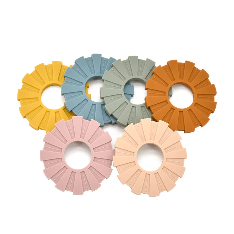 

Baby Silicone Teether Toys The Sun Bead Nipple Clip Pendant Teether BPA Free Edible Teeth Nursing Accesorios Baby Goods BPA Free