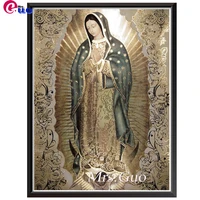 5d diy diamond painting our lady of guadalupe cross stitch full diamond embroidery virgin of guadalupe religious art home decor