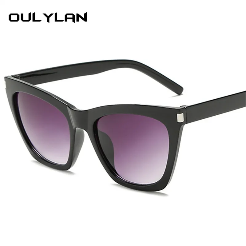 Солнечные очки Oulylan оверсайз женские модные солнцезащитные аксессуары кошачий