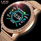 LIGE новые женские умные часы кровяное Давление монитор сердечного ритма Фитнес трекер спортивные смарт-Braceletalarm часы напомнить Смарт-часы