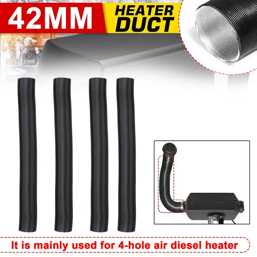 

42mm Car Air Heater Duct Pipe Hose Tube Square Air Vent Outlet Hose Steering Head For 4-hole 2KW Parking Heater Accessories