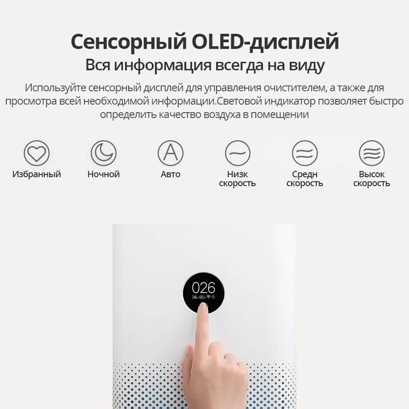 Xiaomi очиститель воздуха 3H фильтра Свежий Озон для дома озонатор рециркулятор уф