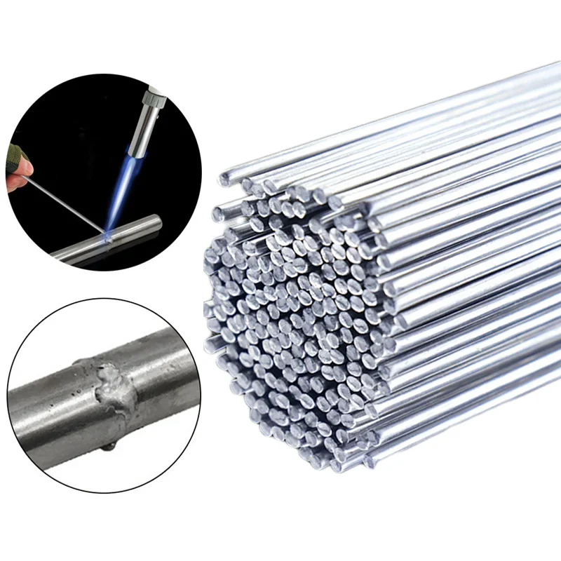 10pcs Low Temperature Melt Aluminum Welding Rods Weld Bars Cored Wire 2mm Rod Solder for Soldering No Powder | Инструменты