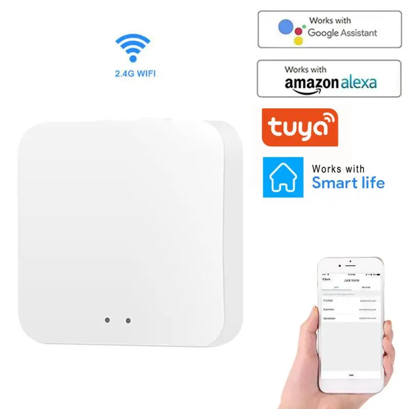 

Tuya WiFi Wireless Smart Gateway Smart Life APP Remote Control Smart Home Mini ZigBee 3.0 Smart Hub Works with Alexa Google Home