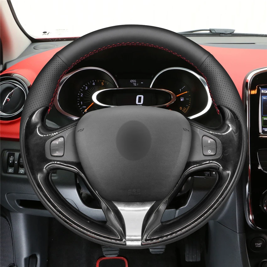 Чехол из искусственной кожи для руля Renault Clio 2013 2016 Captur 2015 Samsung QM3 2015|Чехлы на руль| |
