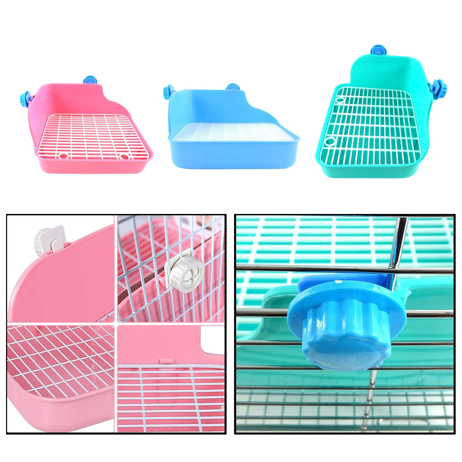 Small Animal Toilet Corner Potty Trainer Guinea Pig Rabbit Toilet Litter Box