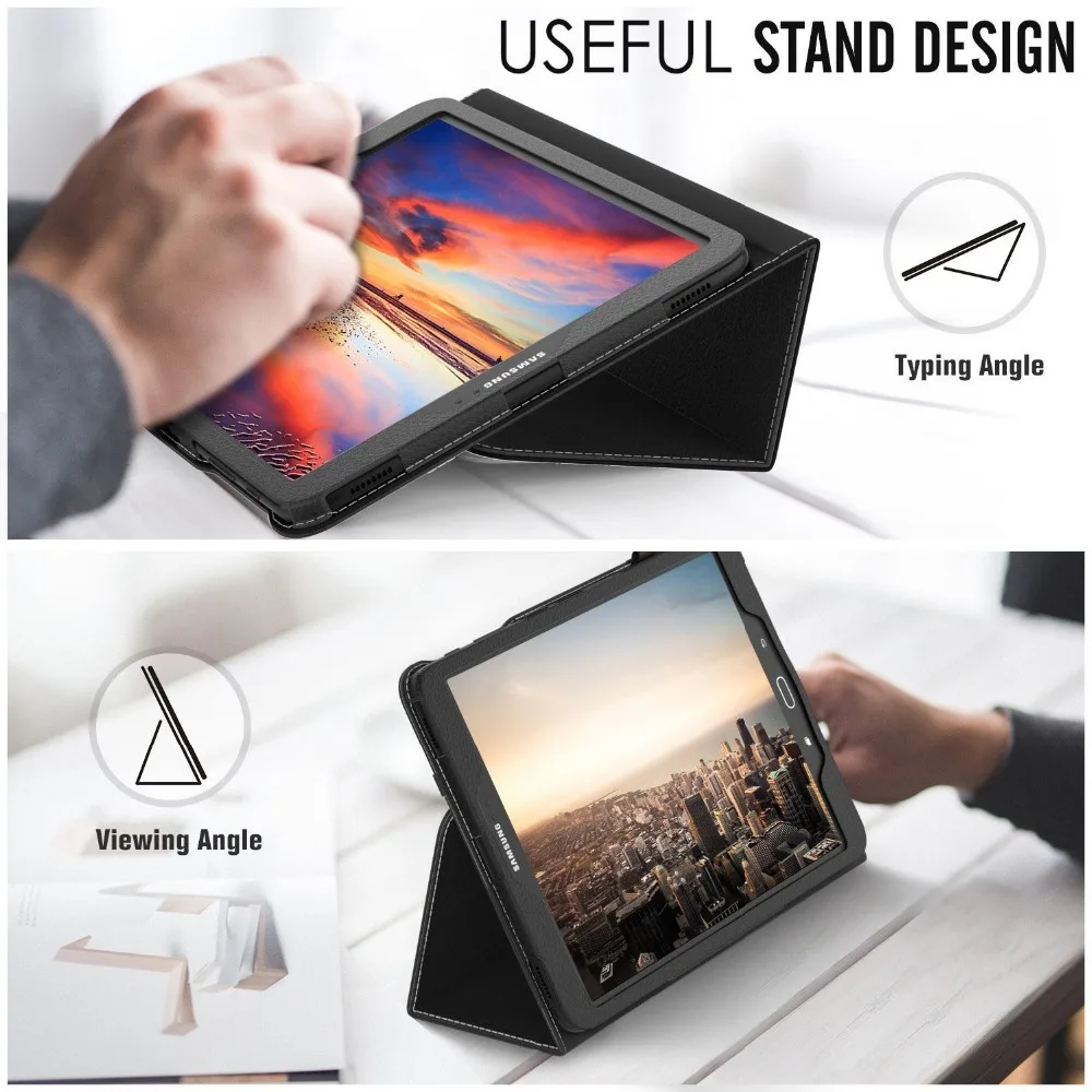 Чехол-книжка для Samsung Galaxy Tab S3 9 7 из искусственной кожи с подставкой и