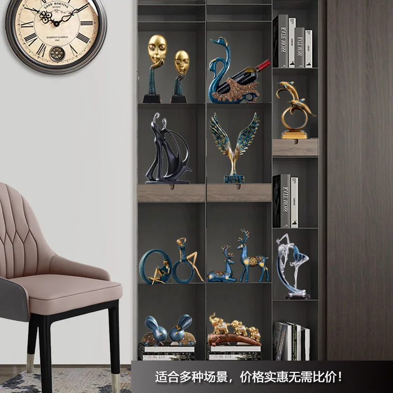 

Home Decor Dancing Girl Figurines Interior Nordic Modern Resin Animal Figurine Sculpture Animal Ornament Living Room Decoration