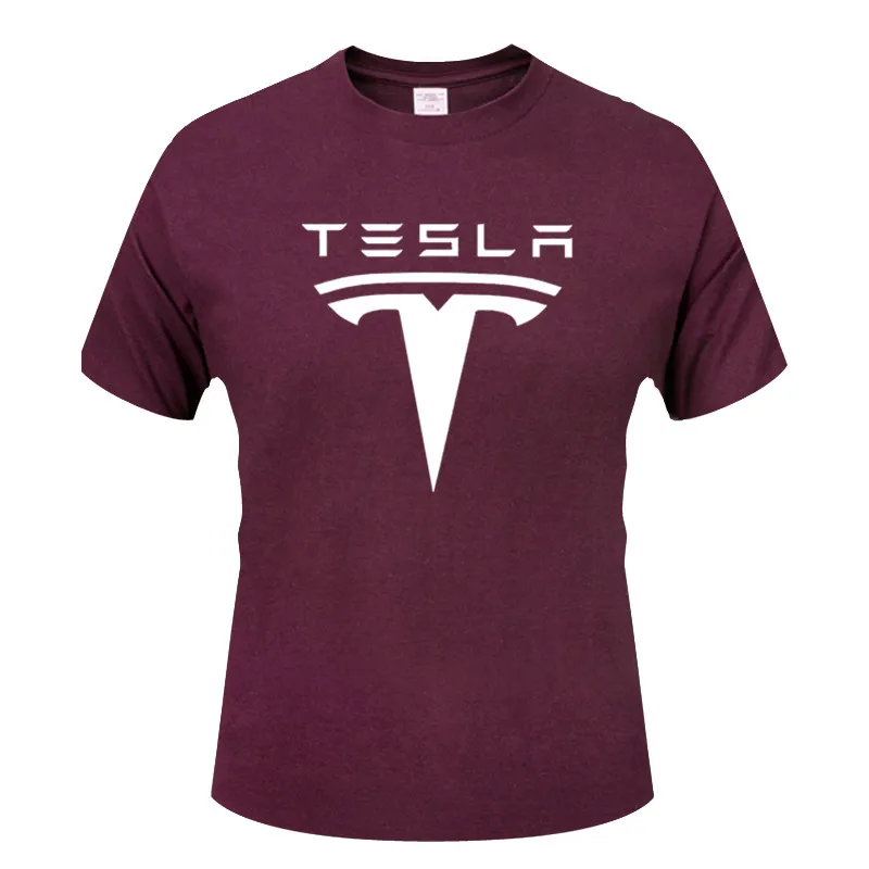 Футболка Tesla мужская с принтом тенниска коротким рукавом повседневная майка
