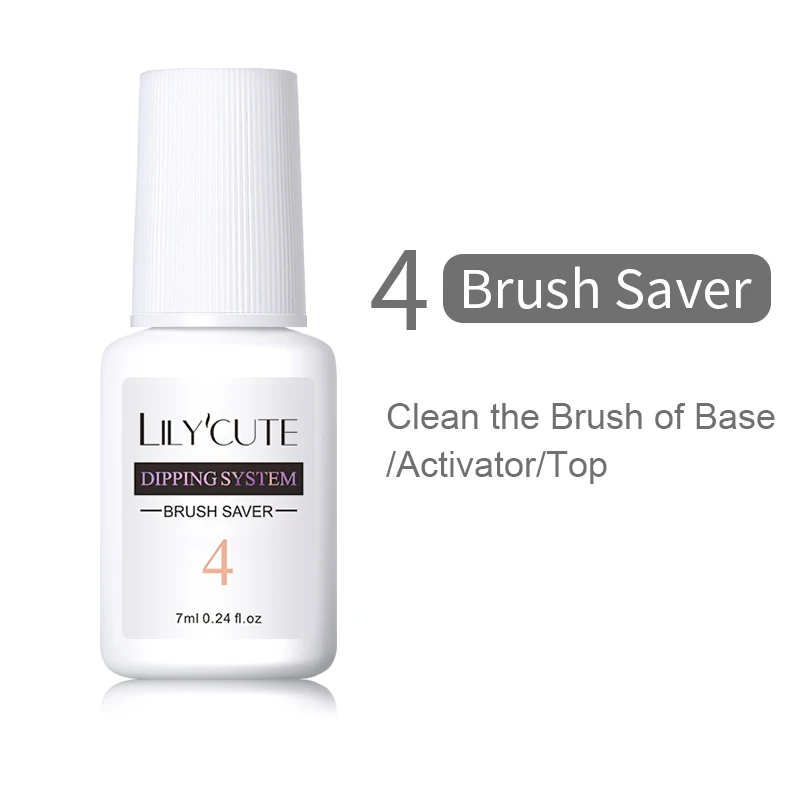 brush saver LILYCUTE Dipping порошок для ногтей градиентный цвет ногтей Dip порошок для ногтей украшения для ногтей Блеск порошок погружение блестящие украшения - Цвет: brush saver